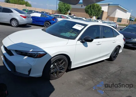 2025 Honda Civic Hybrid Sport/Sport Touring z USA, uszkodzony, nr VIN 2HGFE4F83SH318727